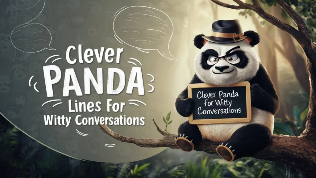 Clever Panda Lines for Witty Conversations