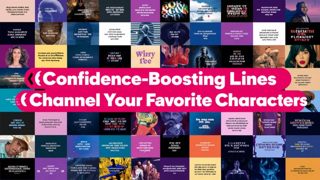 Confidence-Boosting Lines That Channel Your Favorite Characters