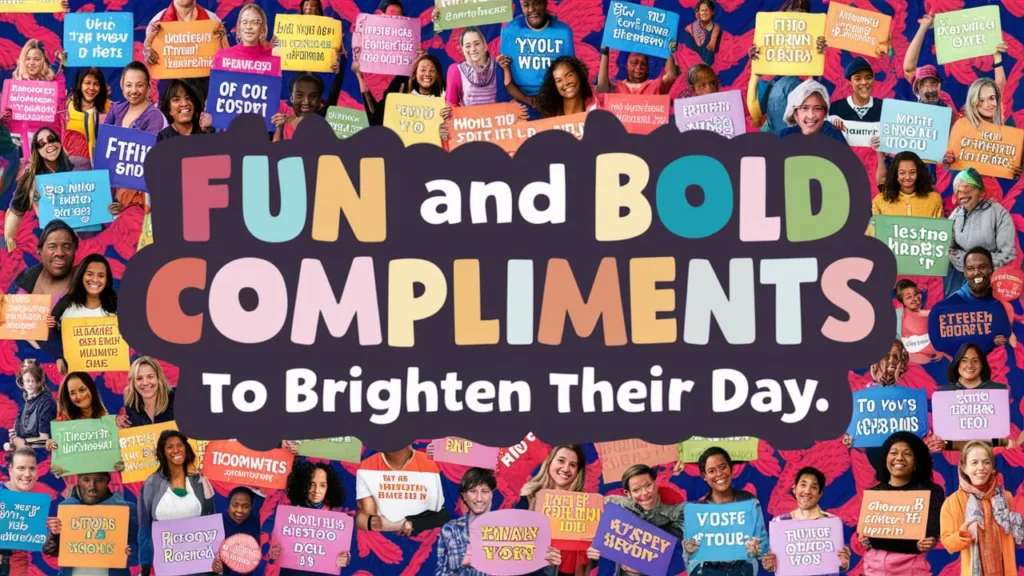 Fun and Bold Compliments to Brighten Their Day