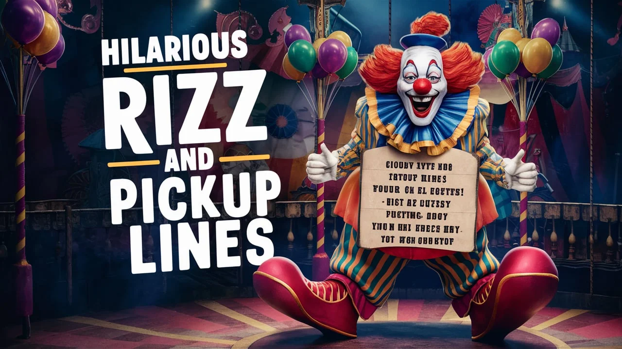 Hilarious Clown Rizz & Pickup Lines to Charm and Flirt with Style