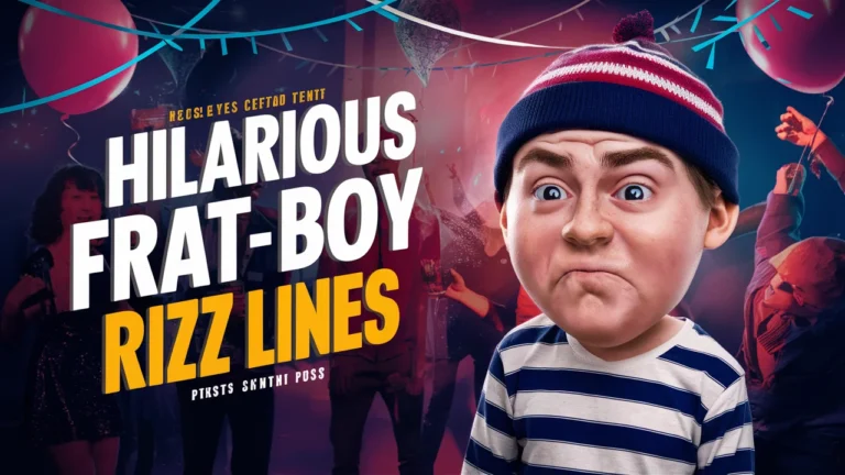 Hilarious Frat Boy Rizz Lines to Boost Your Charisma at Parties