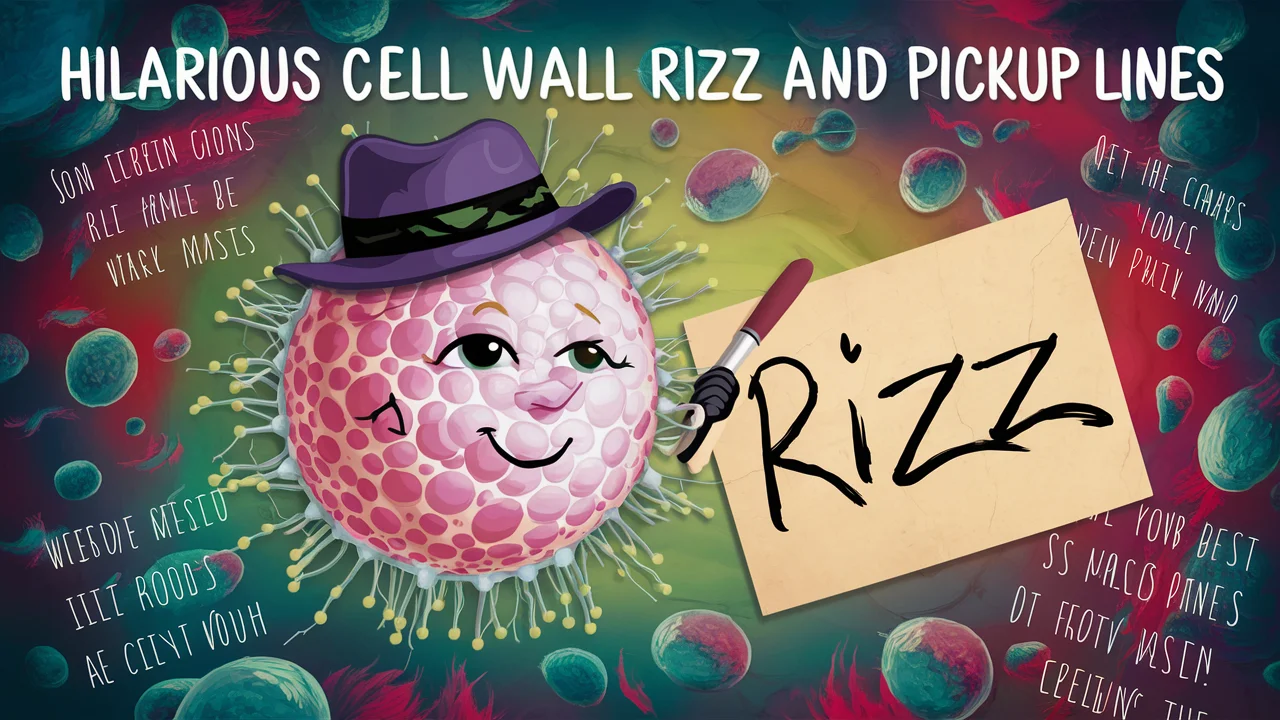 Hilarious Cell Wall Rizz & pickup Lines to Spark Connections and Break the Ice