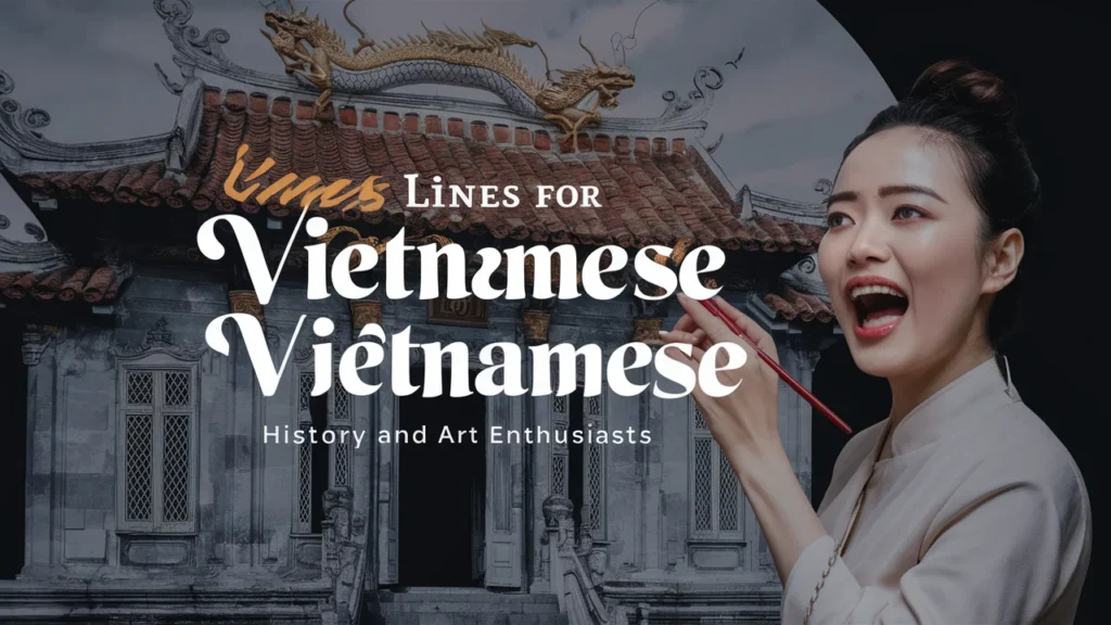 Lines for Vietnamese History and Art Enthusiasts