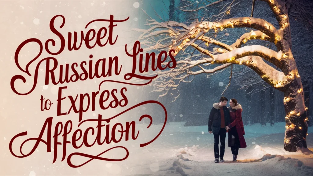 Sweet Russian Lines to Express Affection