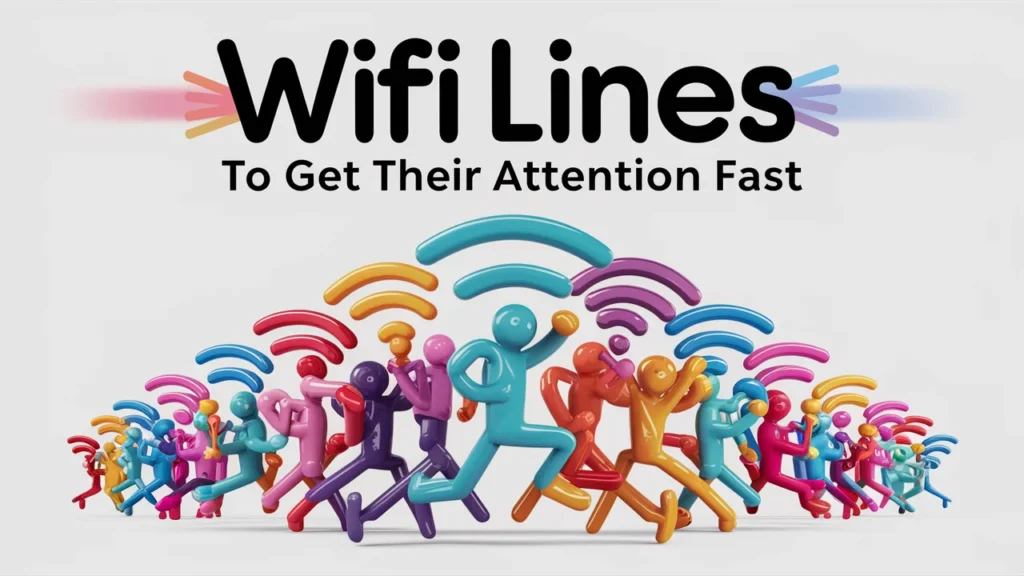 Wifi Lines to Get Their Attention Fast