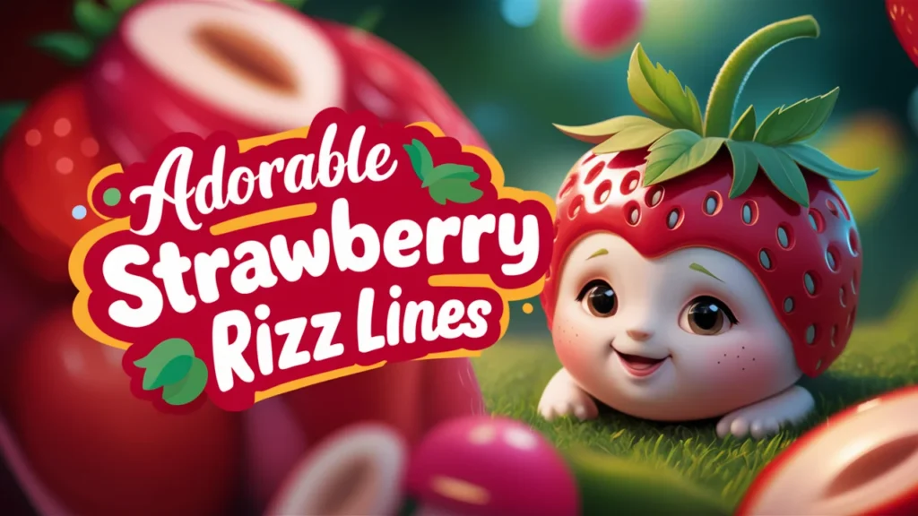 Adorable Strawberry Rizz Lines