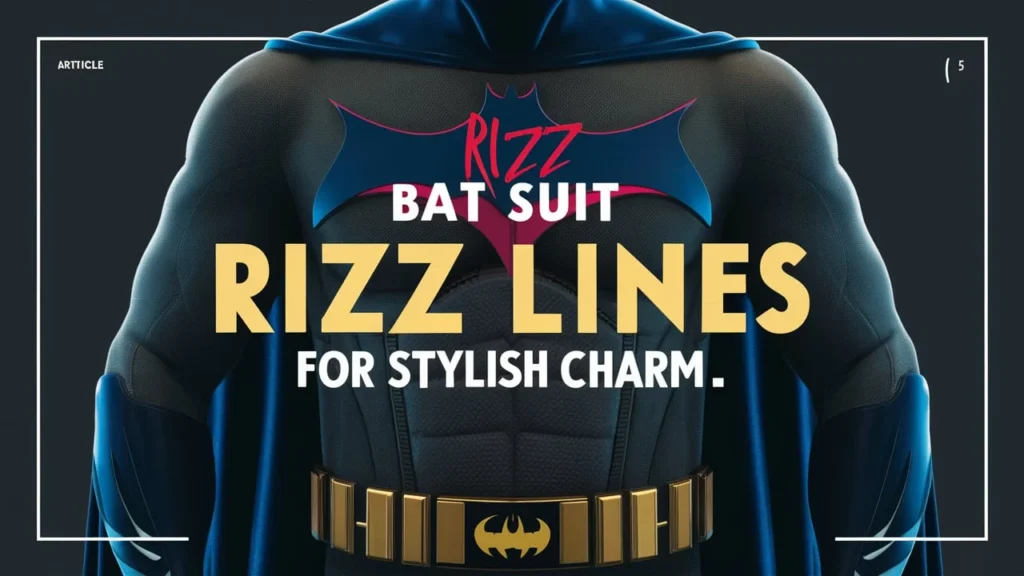 Bat-Suit Rizz Lines for Stylish Charm