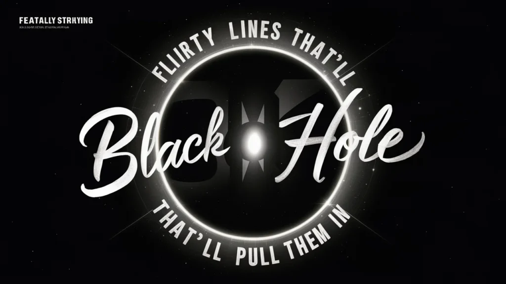 Black Hole Flirty Lines That’ll Pull Them In