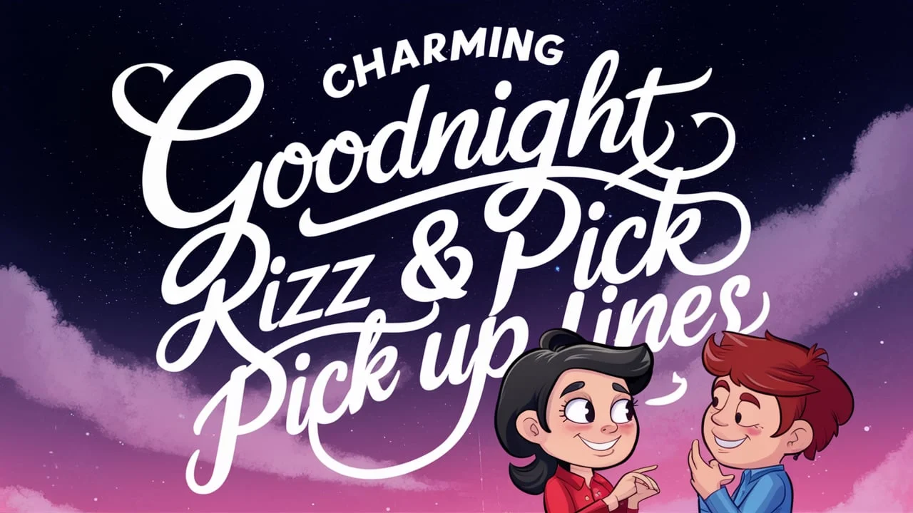 Charming Goodnight Rizz & Pick Up Lines to End Your Day Right 