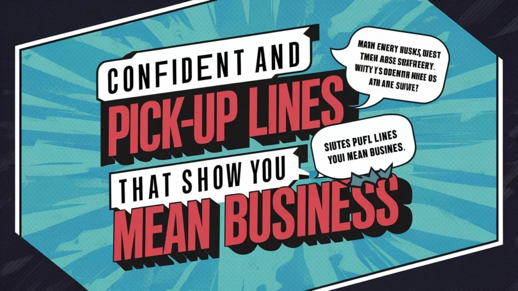 Confident & Bold Pick-Up Lines That Show You Mean Business
