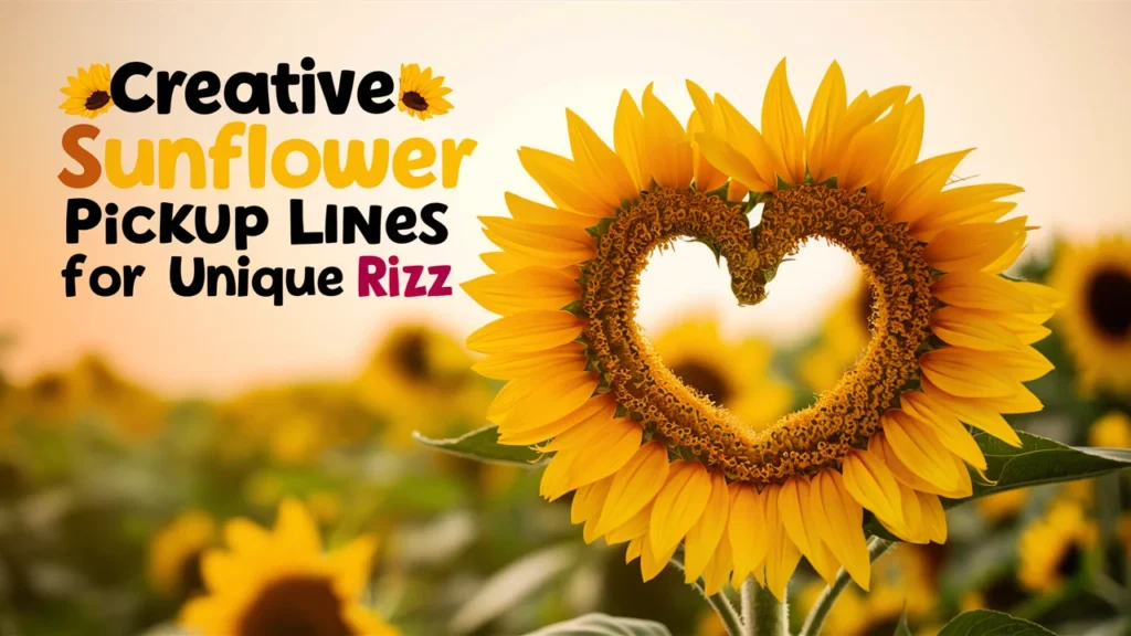 Creative Sunflower Pickup Lines for Unique Rizz