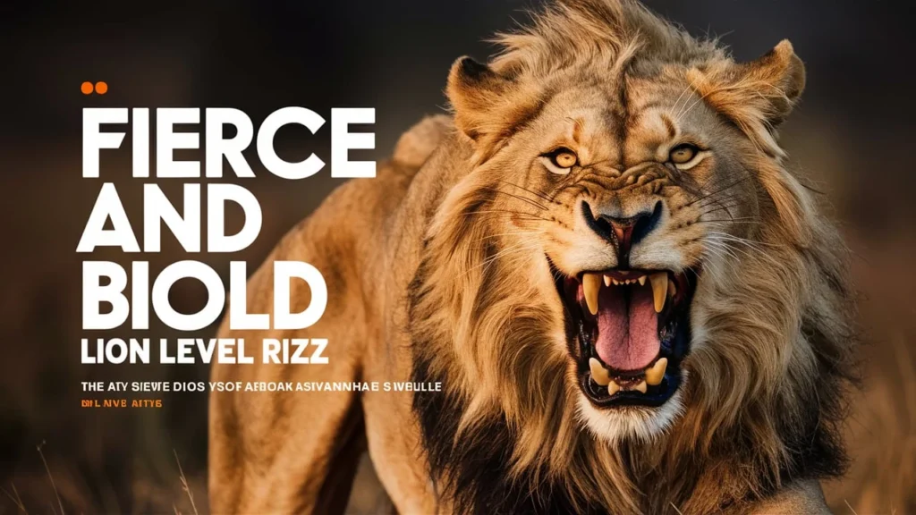 Fierce & Bold Lion-Level Rizz