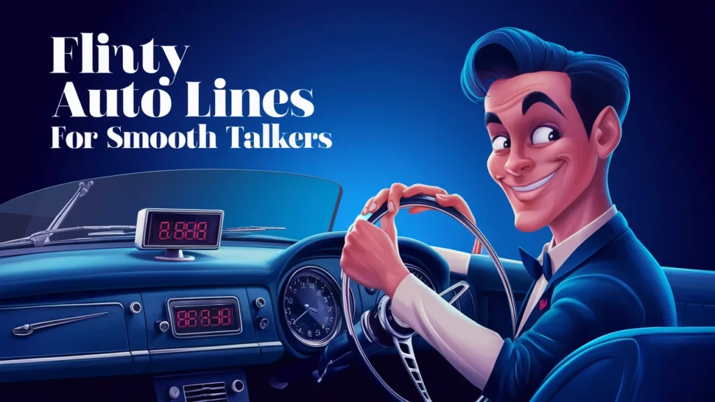 Flirty Auto Lines for Smooth Talkers