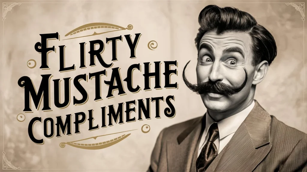 Flirty Mustache Compliments