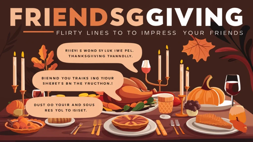 Friendsgiving Flirty Lines to Impress Your Friends 