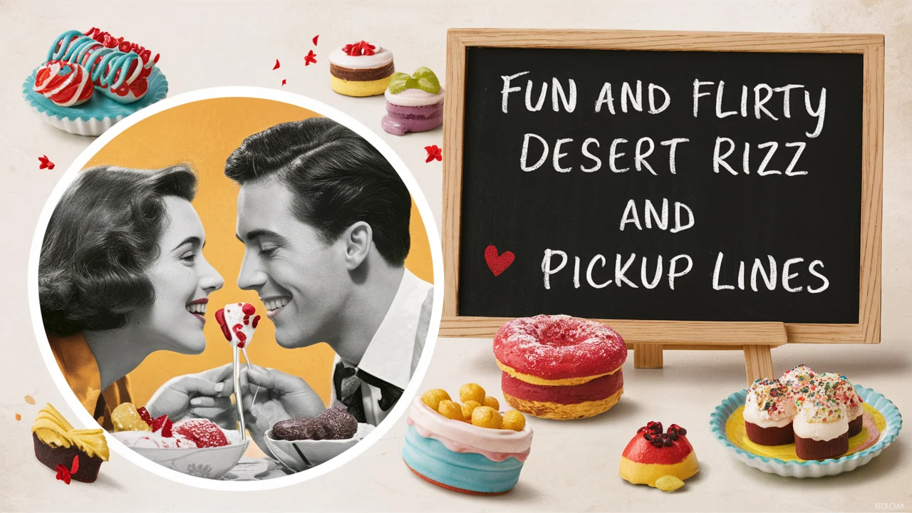 Fun and Flirty Dessert Rizz & Pickup Lines