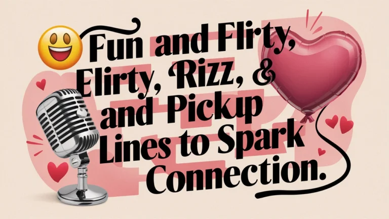 Fun and Flirty Emoji Rizz & Pickup Lines to Spark Connection in Your Conversations