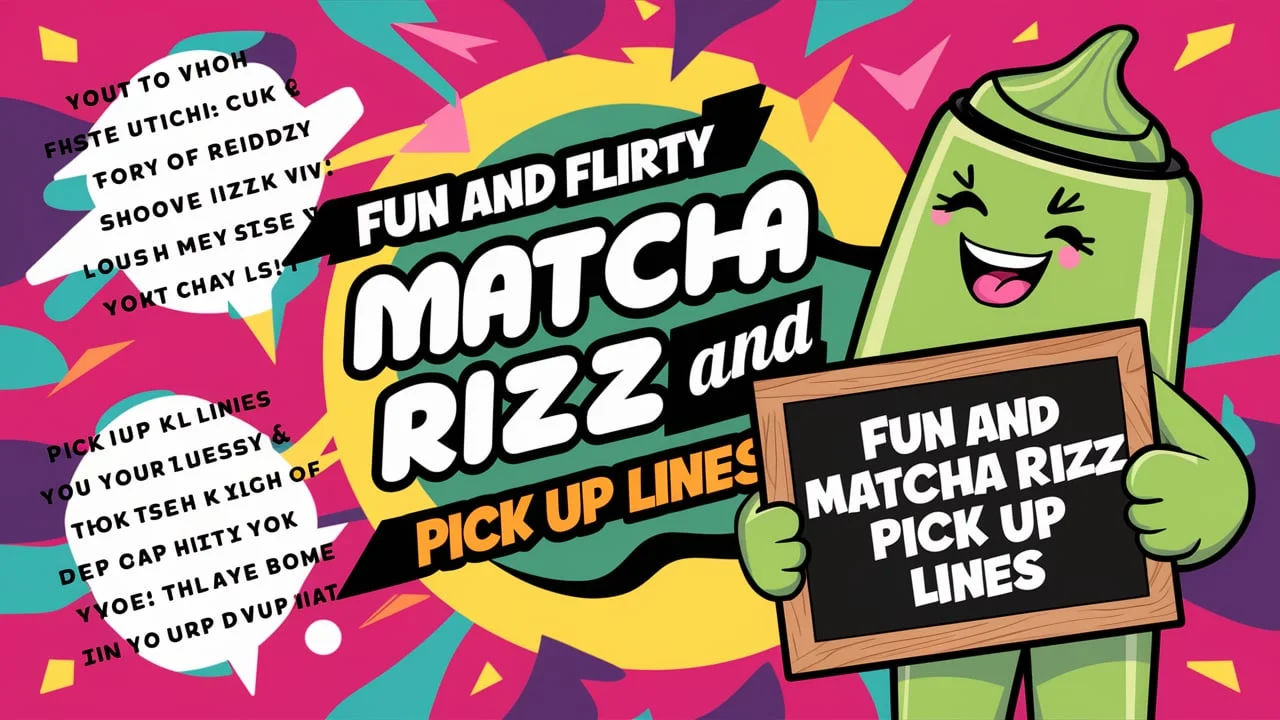 Fun and Flirty Matcha Rizz & Pick-Up Lines