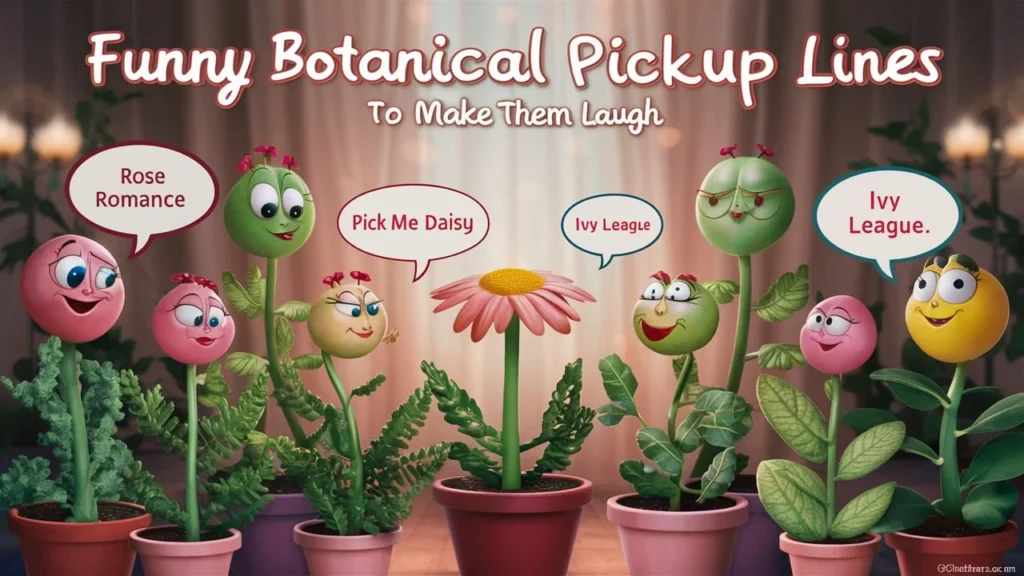 Funny Botanical Pickup Lines to Make Them Laugh