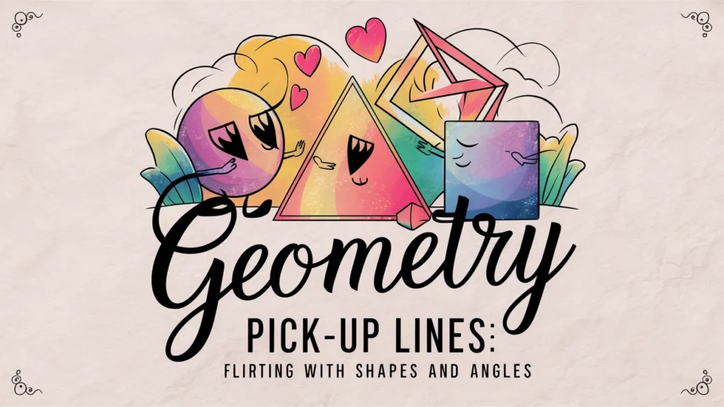 Geometry Pick-Up Lines - Flirting with Shapes & Angles