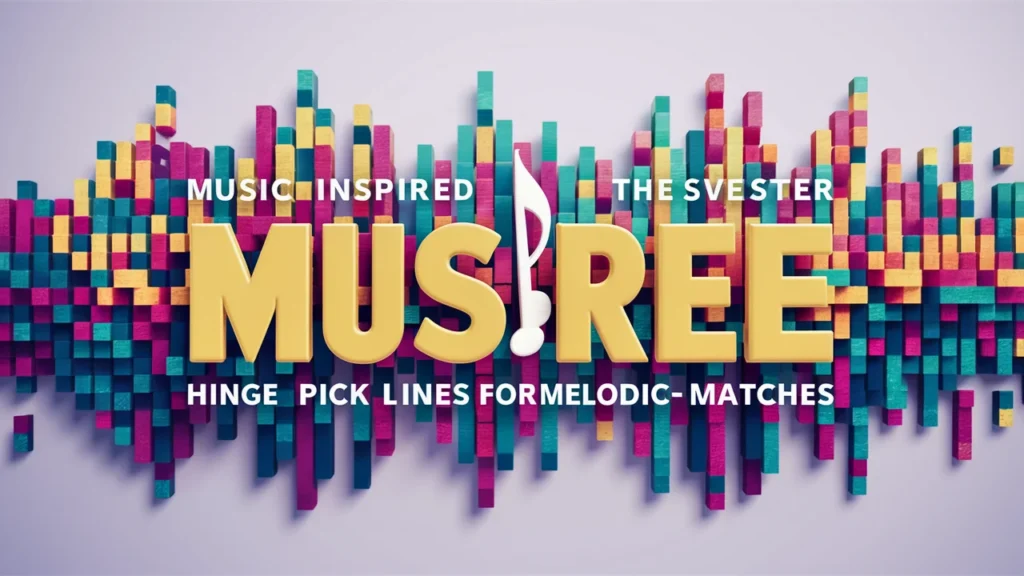 Music-Inspired Hinge Pick-Up Lines for Melodic Matches