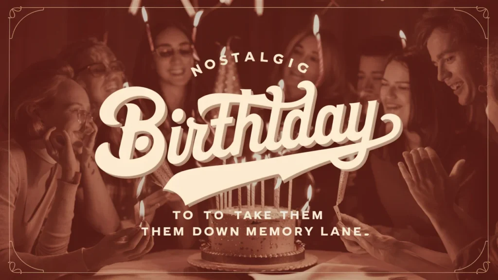 Nostalgic Birthday Lines to Take Them Down Memory Lane