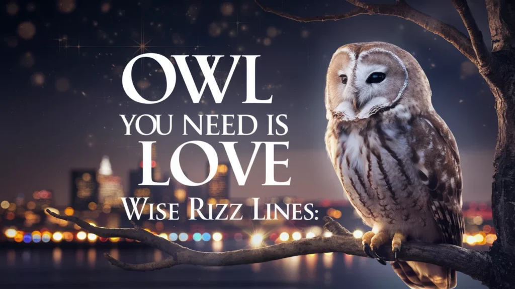 Owl You Need Is Love - Wise Rizz Lines