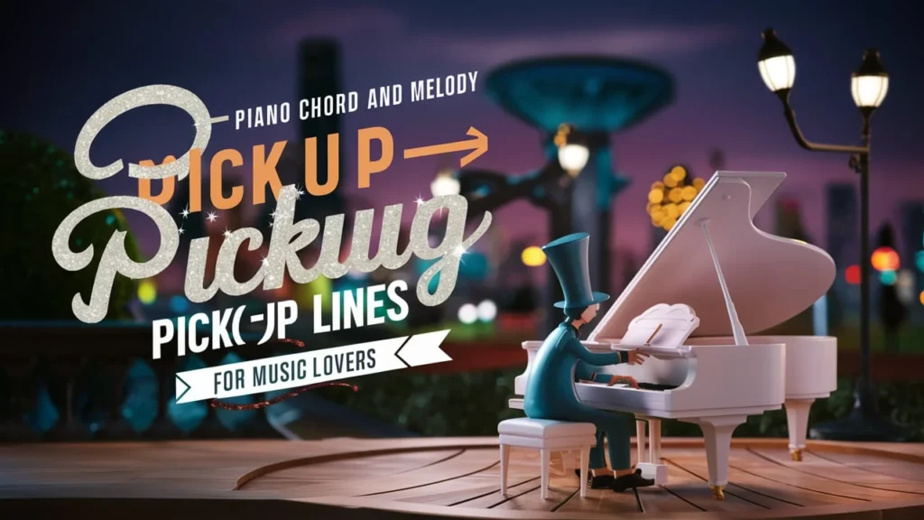 Piano Chord & Melody Pickup Lines for Music Lovers