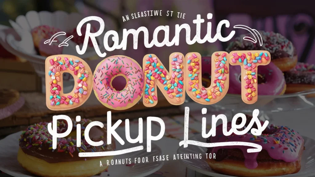 Romantic Donut Pickup Lines