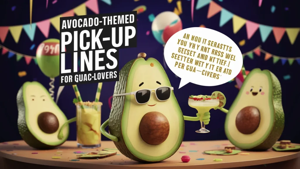 Avocado-Themed Pick-Up Lines for Guac Lovers