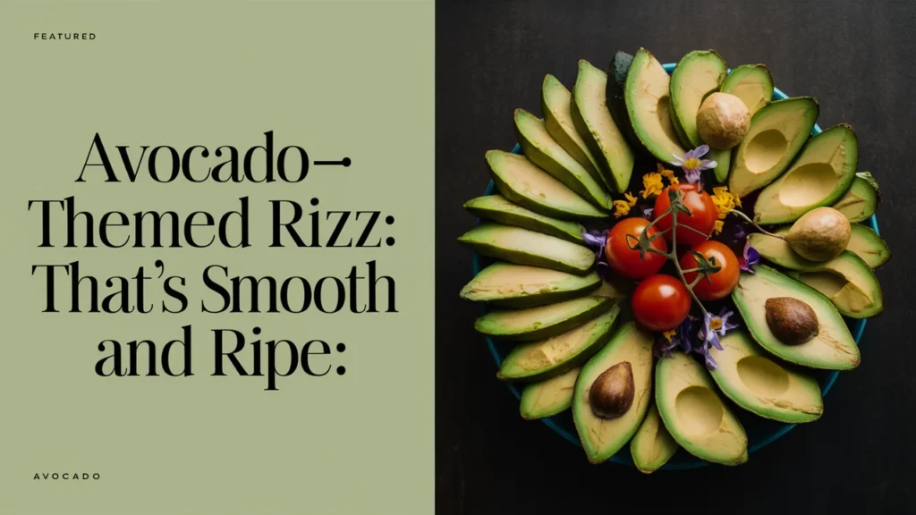 Avocado-Themed Rizz That’s Smooth and Ripe