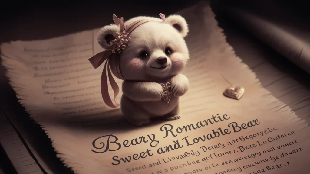 Beary Romantic: Sweet and Lovable Bear Rizz Lines