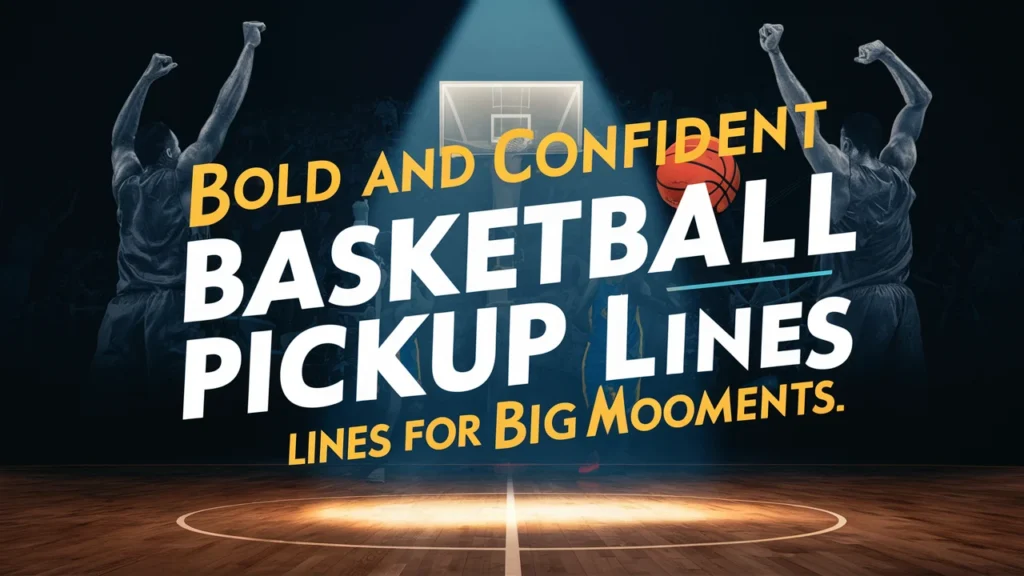 Bold and Confident Basketball Pickup Lines for Big Moments