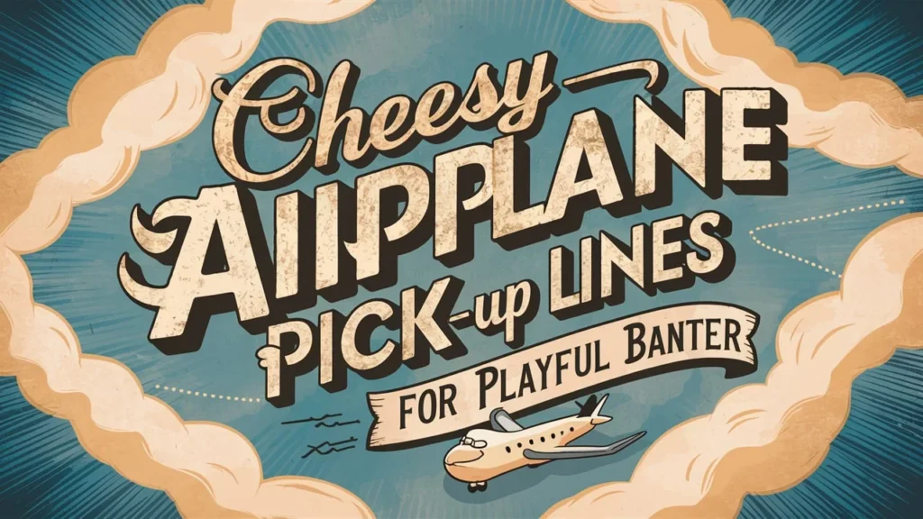 Cheesy Airplane Pick-Up Lines for Playful Banter