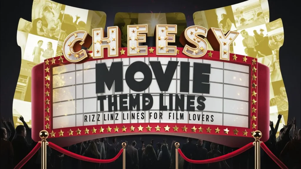 Cheesy Movie-Themed Rizz Lines for Film Lovers