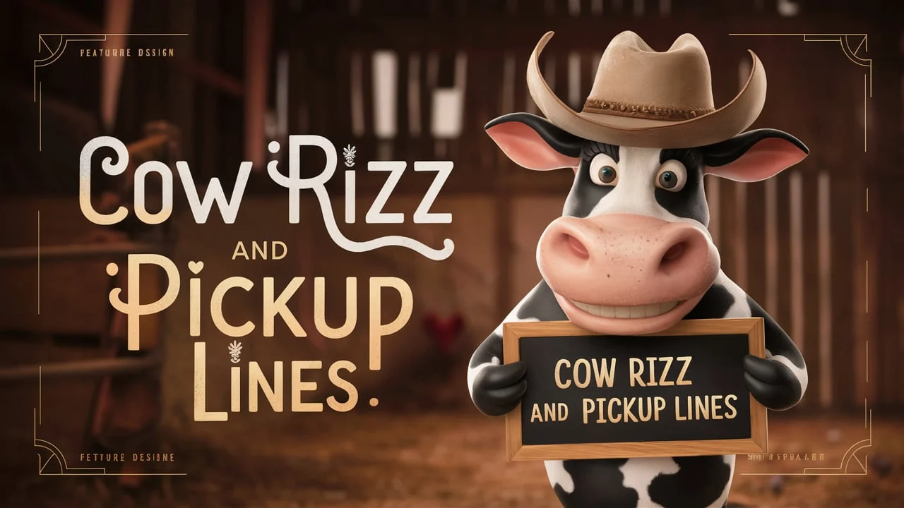 Cow Rizz & Pickup Lines