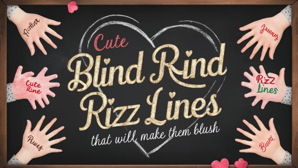 Cute Blind Rizz Lines That Will Make Them Blush