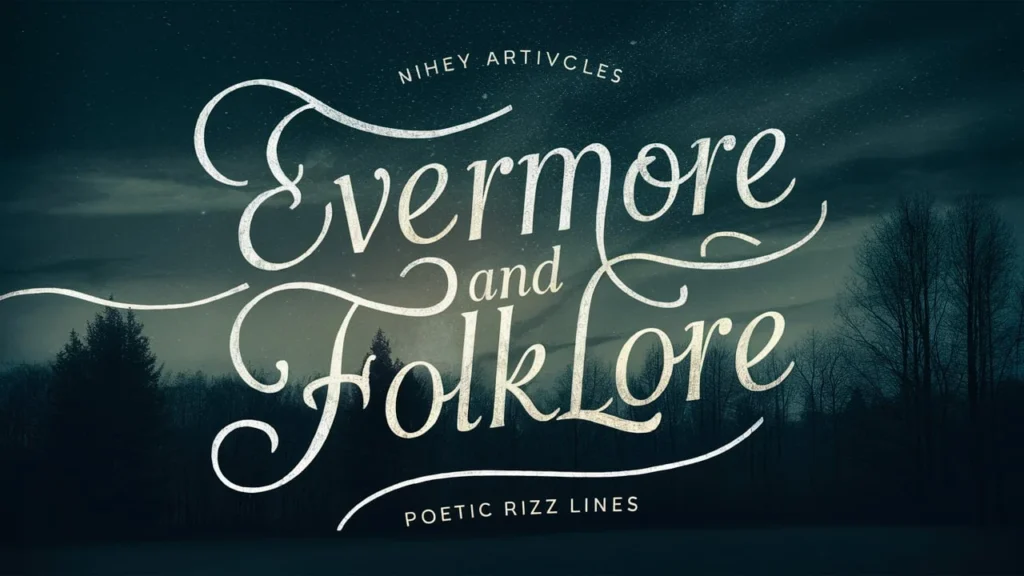 Evermore and Folklore Indie-Lover Poetic Rizz Lines