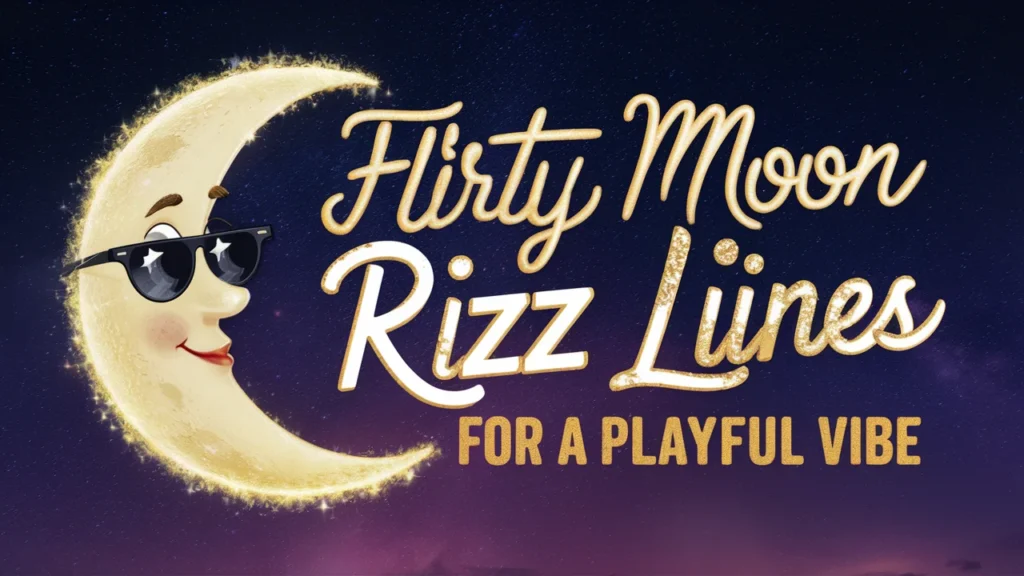 Flirty Moon Rizz Lines for a Playful Vibe