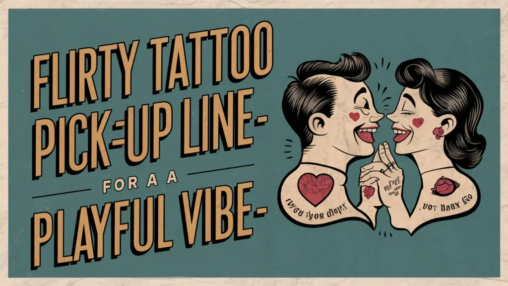 Flirty Tattoo Pick-Up Lines for a Playful Vibe