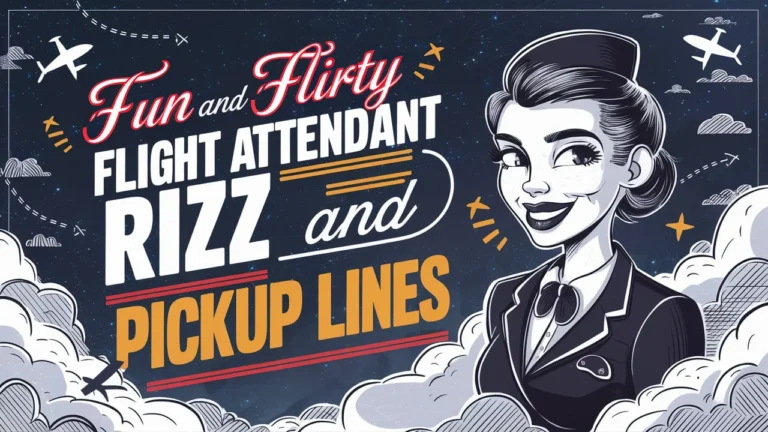 Fun and Flirty Flight Attendant Rizz & Pickup Lines