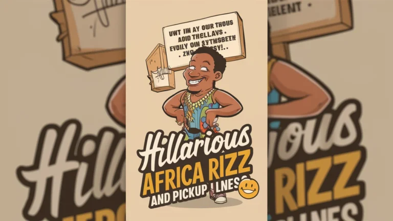 Hilarious Africa Rizz & Pickup Lines  