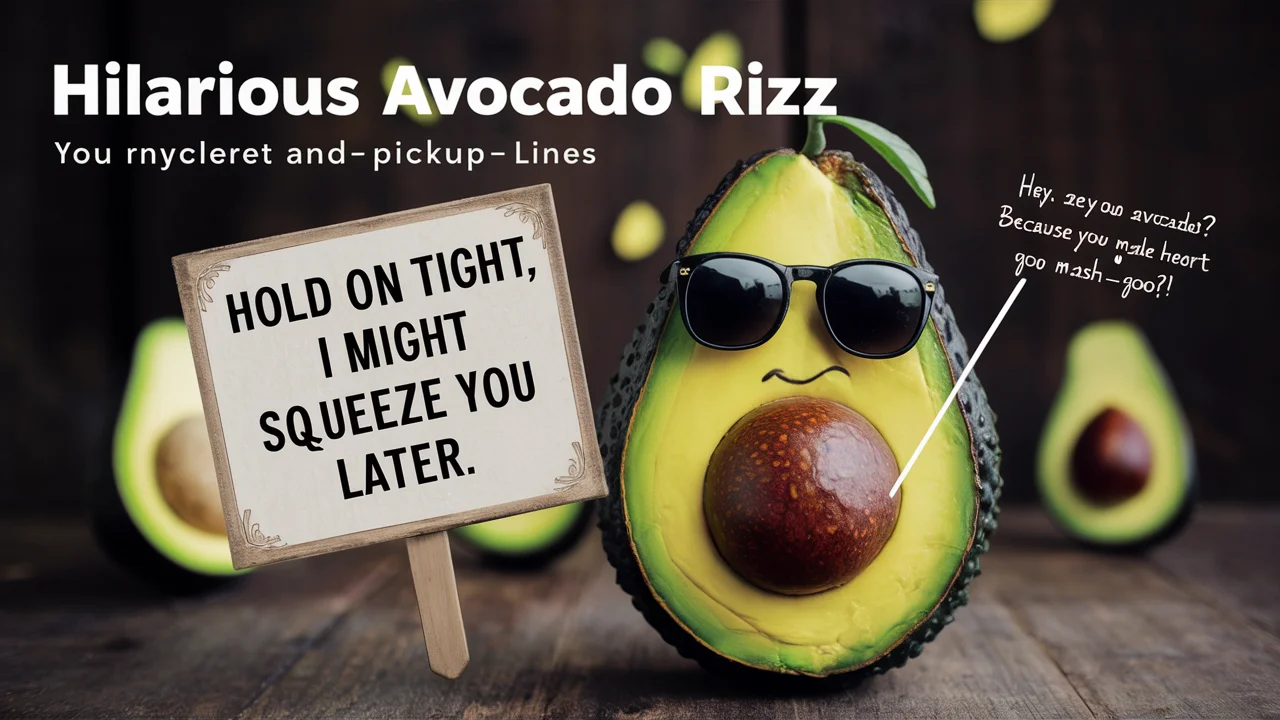 Hilarious Avocado Rizz & Pickup Lines