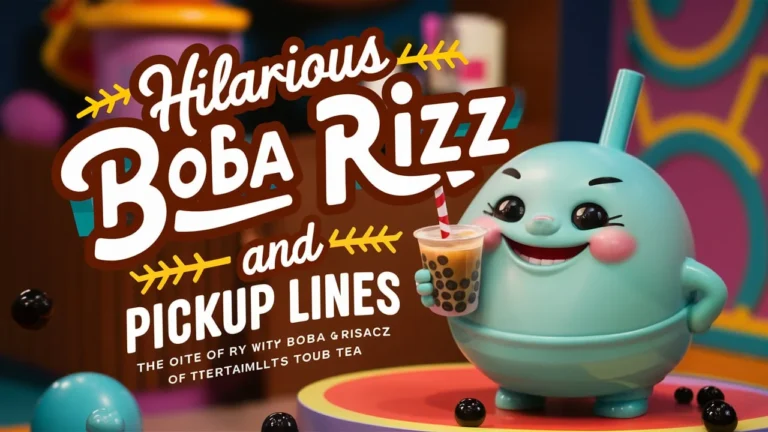 Hilarious Boba Rizz & Pickup Lines 