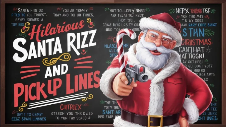 Hilarious Santa Rizz & Pickup Lines