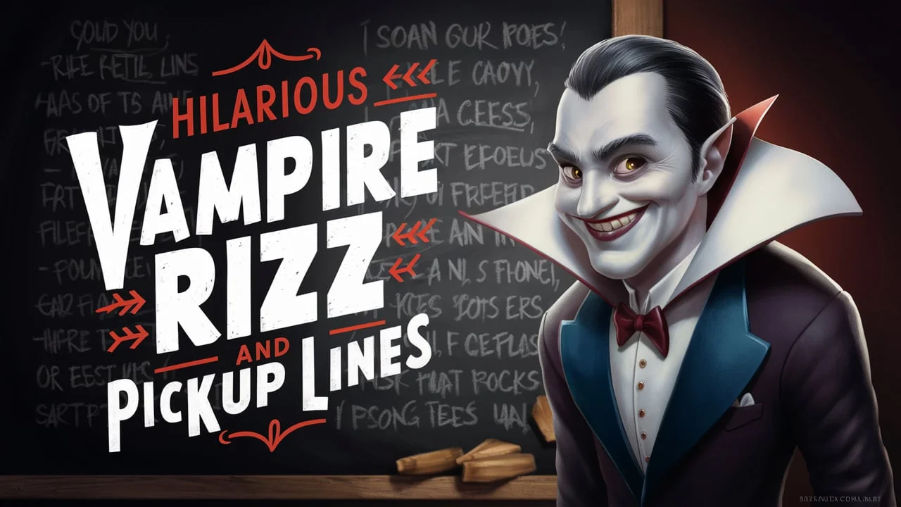 Hilarious Vampire Rizz & Pickup Lines