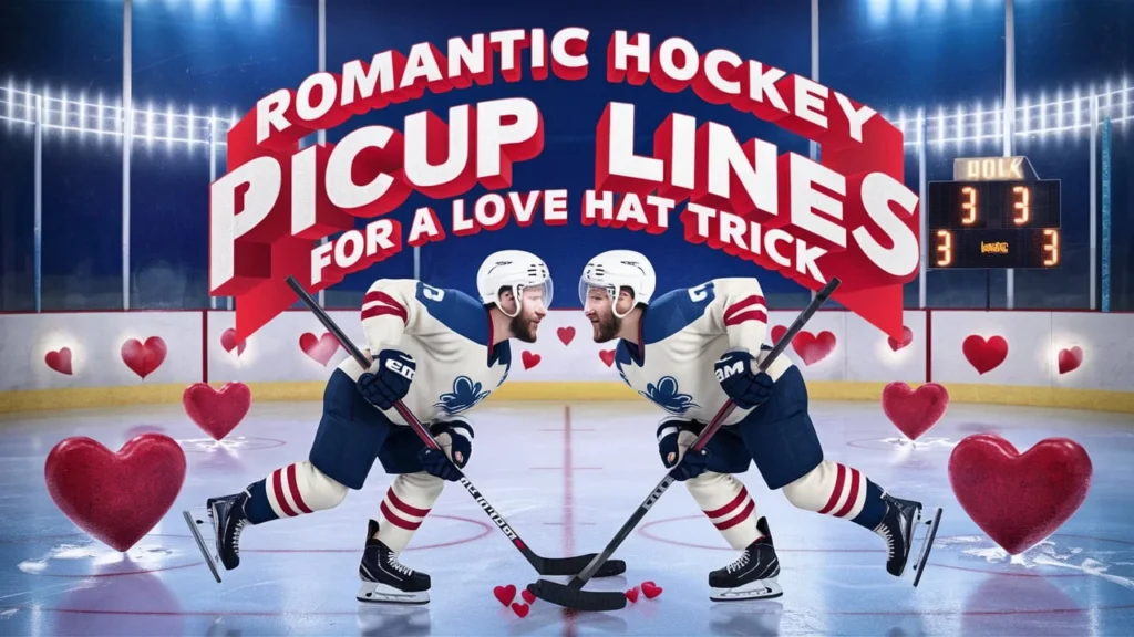 Romantic Hockey Pickup Lines for a Love Hat Trick