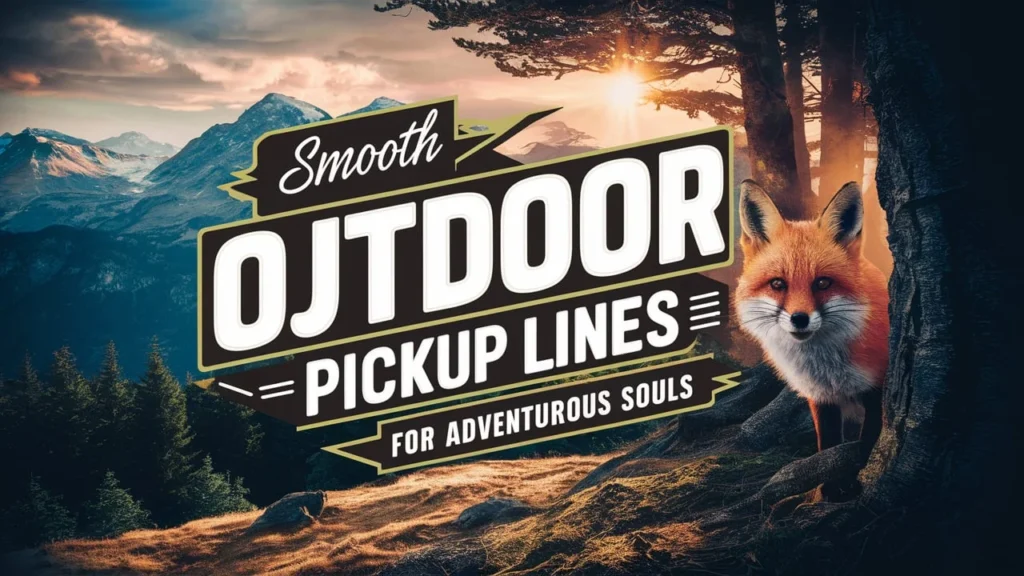 Smooth Outdoor Pickup Lines for Adventurous Souls