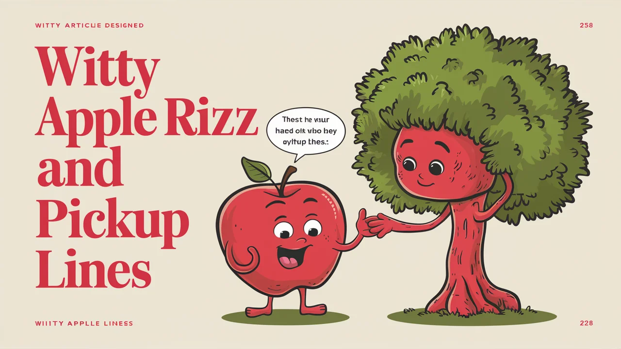 Witty Apple Rizz & Pickup Lines  