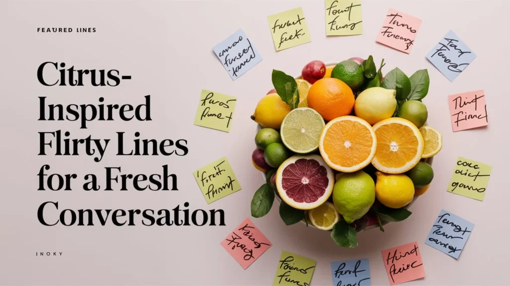 Citrus-Inspired Flirty Lines for a Fresh Conversation